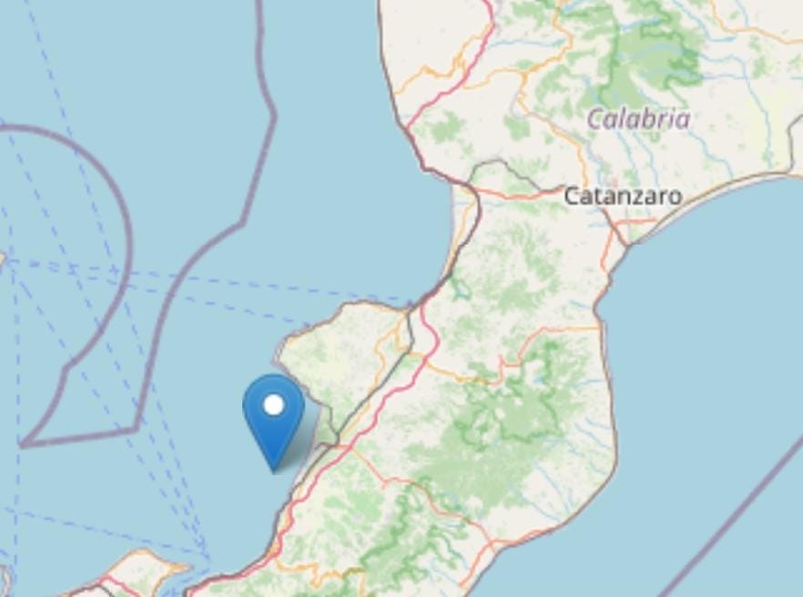 Scossa di Terremoto a largo di Gioia Tauro