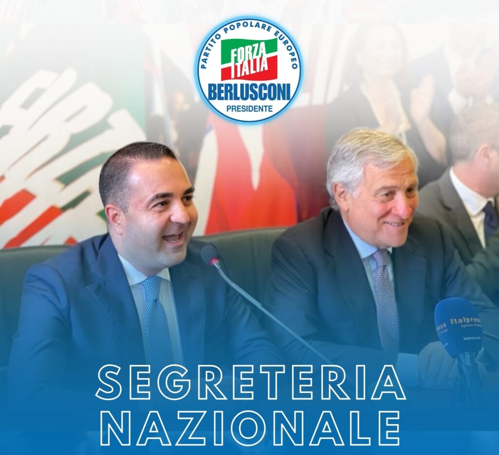 Francesco Cannizzaro nominato nella segreteria nazionale di Forza Italia